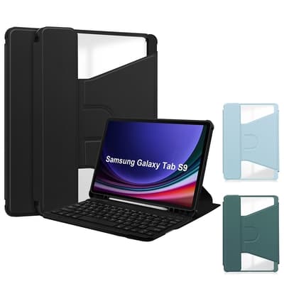 □功能再升級!! 360度旋轉 筆槽設計 可放無線鍵盤□三星 SAMSUNG Galaxy Tab S9 FE SM-X510 X516 10.9吋 平板保護套 多角度調整 皮套