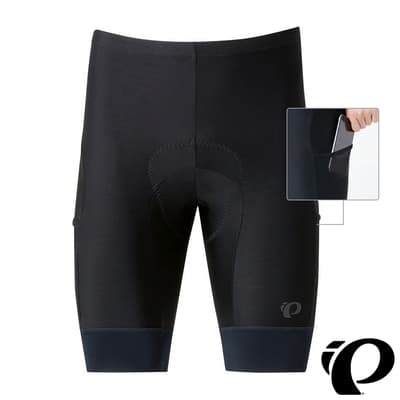 《PEARL iZUMi》男短車褲 3D旅遊騎行設計 黑 224-3DR 防曬 吸汗 透氣 日本製 單車褲 車褲 競賽/運動