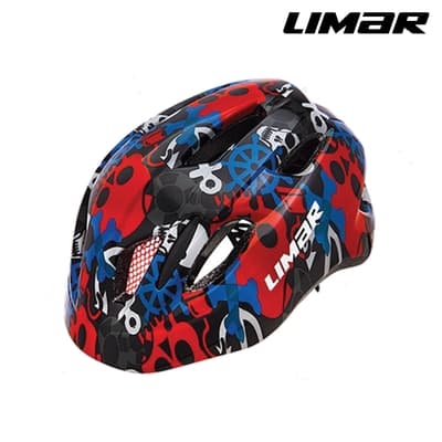 LIMAR 兒童自行車用防護頭盔 KID PRO M (23) / 黑紅 (BLACK PIRATES)