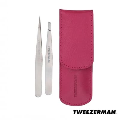Tweezerman 專業鑷子雙用組-經典不銹鋼 Petite Tweeze Set