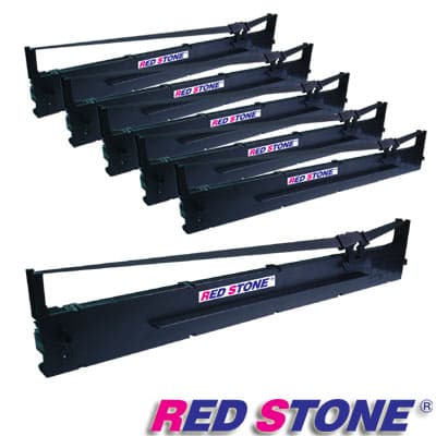 RED STONE for EPSON S015336/LQ2090黑色色帶組(1組6入)