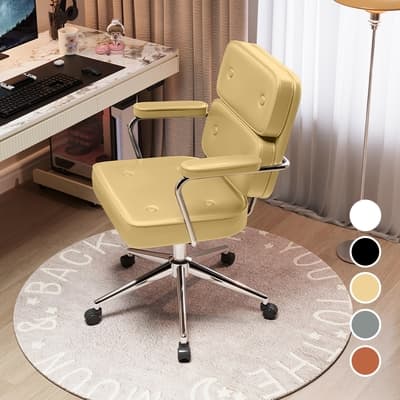 Hyman PluS+ Vintage美學椅-復古時尚皮革多段支撐記憶海綿辦公椅/電腦椅/會議椅(3色可選)
