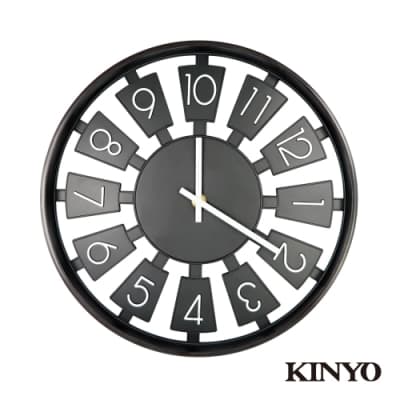 KINYO立體簍空掛鐘CL183