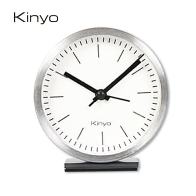KINYO現代簡約金屬鬧鐘(銀)ACK7107S