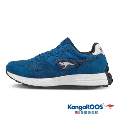KangaROOS 美國袋鼠鞋 X 孫腫來了聯名款 時尚經典1984鞋款 (男-迷霧藍)