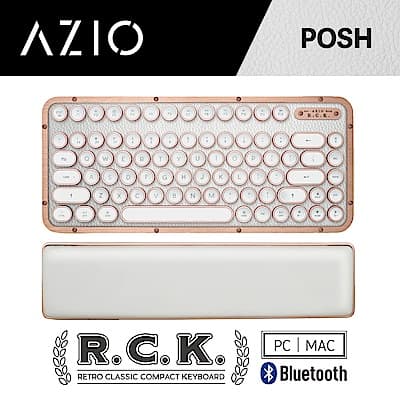 AZIO R.C.K. POSH BT 藍牙真牛皮短版中文鍵盤(PC/MAC)