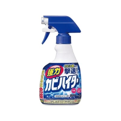 日本KAO花王-衛浴鹼性濃密泡沫除霉清潔劑400ml/藍瓶(強力拔除霉根,磁磚,洗手台,洗臉盆除水垢)