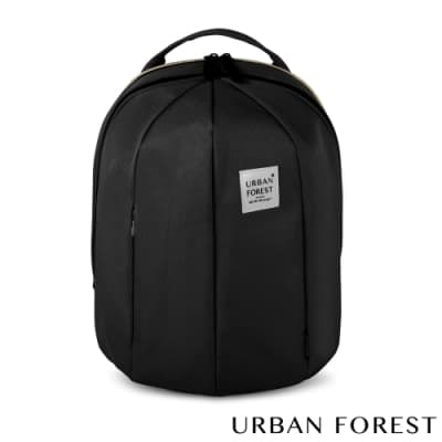 (走春休閒出遊)URBAN FOREST都市之森 甲蟲-可擴充後背包/雙肩包 (L號) 暗夜黑