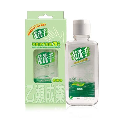 綠的GREEN 乾洗手消毒潔手凝露75% 60ml(乙類成藥)