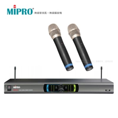MIPRO 嘉強 MR-823 無線麥克風 1U雙頻道自動選訊 (雙手持麥克風)