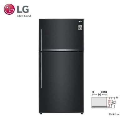LG 樂金 GR-HL600MB 608公升雙門變頻冰箱 夜墨黑