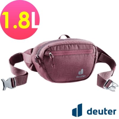 【deuter 德國】Organizer Belt 1.8L休閒輕量腰包3900421暗紅/胸包/側背包/路跑/慢跑
