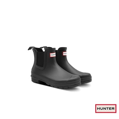 HUNTER - 女鞋 - Original新版切爾西霧面踝靴 - 黑