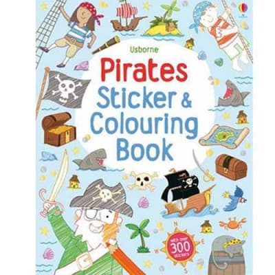 Pirates Colouring＆Sticker Book 海盜著色貼紙書