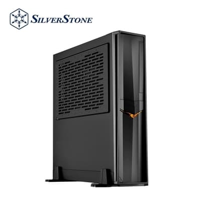 SilverStone銀欣 RVZ02B 超薄型化最高效能 Mini-ITX機箱機殼(黑橘配色)