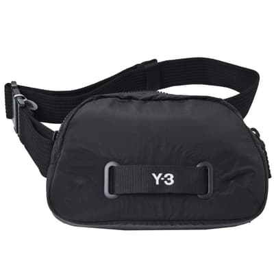 Y-3 X BODY BAG 高質感尼龍品牌徽標Y-3 Logo山本耀司經典斜側背包(黑色/H63111)