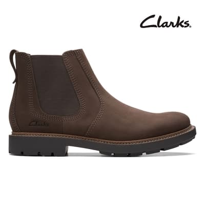 【Clarks】Craftdale2 Hall 男款 正裝休閒切爾西靴 深棕色(CLM69127B)