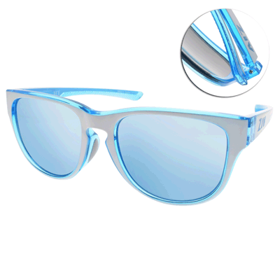 ZIV運動偏光太陽眼鏡 ICE冰系列/透藍白-淡水銀 #S113051-140