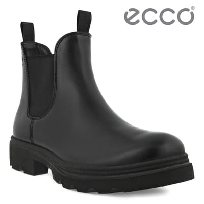 ECCO  GRAINER M 革新高質感皮革切爾西靴 男鞋 黑色