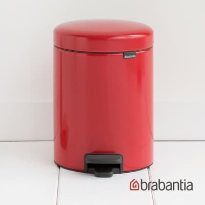 【Brabantia】NEWICON環保垃圾桶-5L熱情紅