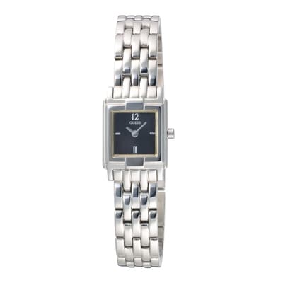 GUESS 優雅蓓蕾腕錶-黑-W80058L1