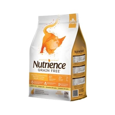 【Nutrience 紐崔斯】GRAIN FREE無穀養生貓--火雞+雞肉+鯡魚5kg