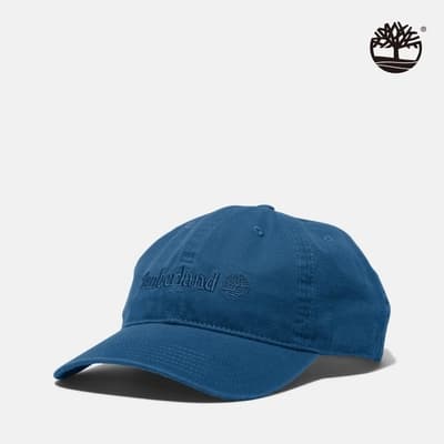 Timberland 中性深牛仔藍棉質帆布棒球帽|A1F54288