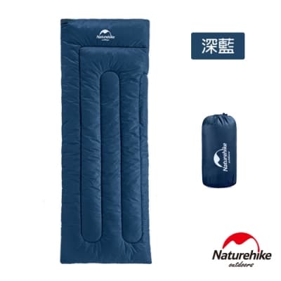 Naturehike 升級版H150舒適透氣便攜式信封睡袋 標準款 深藍-急
