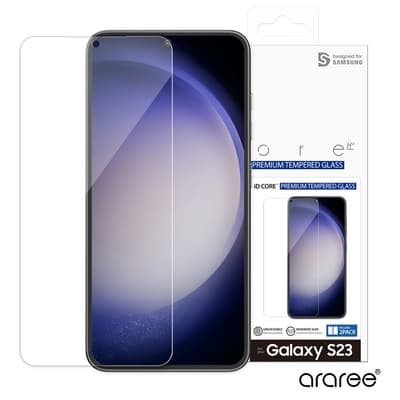 Araree 三星 Galaxy S23 強化玻璃螢幕保護貼(2片裝)