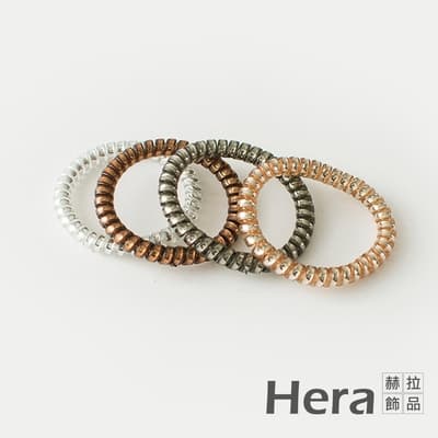 Hera 赫拉 韓國半透明金屬髮飾-細款隨機色4入組#H100414H