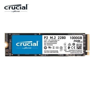 美光 Micron Crucial P2 1TB M.2 2280 PCIe SSD固態硬碟