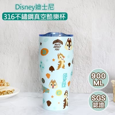 【Disney 迪士尼】316不鏽鋼真空酷樂杯 冰霸杯-奇奇蒂蒂