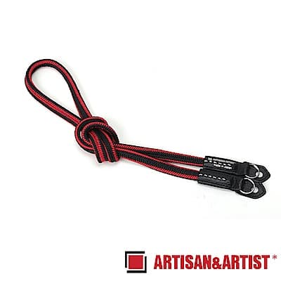 ARTISAN & ARTIST 絲質編織相機背帶 ACAM-310N(黑紅)