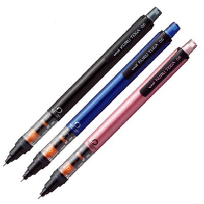 日本UNI三菱KURU TOGA 360度旋轉自動鉛筆轉轉筆M5-452(0.5mm鉛筆;第六代)連續寫出粗細相同的文字