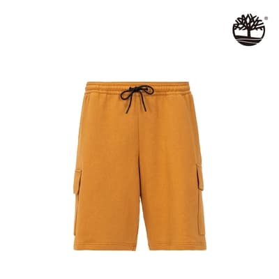 Timberland 中性小麥色工裝多口袋寬鬆休閒運動短褲|A67CDP47