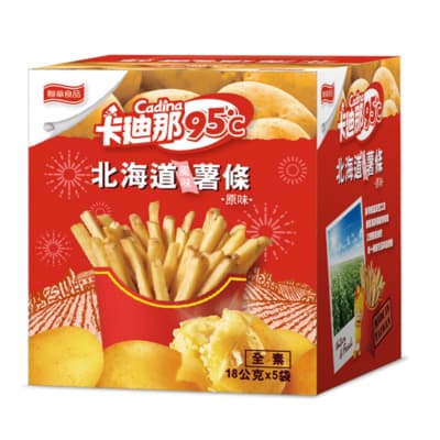 卡迪那 95℃-北海道風味薯條原味(18gx5包)