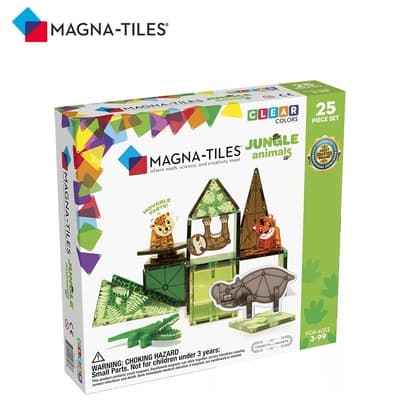 Magna-Tiles磁力積木25片-叢林動物