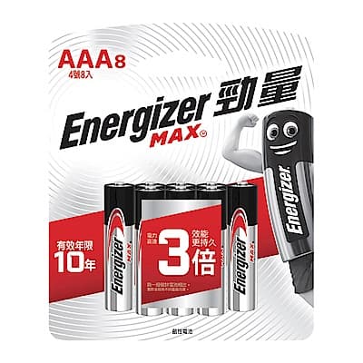 勁量  鹼性電池-4號(AAA) 8入