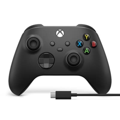 Xbox無線控制器（磨砂黑）+ USB-C 纜線1V8-00006