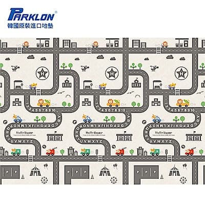 【PARKLON】韓國帕龍無毒地墊 - 單面切邊 - 車車軌道