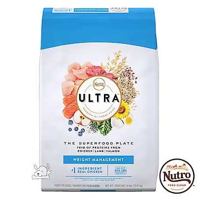 【Nutro 美士】Ultra 大地極品 低卡輕食 配方 犬糧 15磅 X 1包