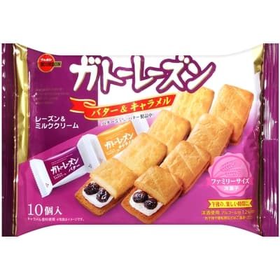 北日本 葡萄乾夾心餅乾-奶油&焦糖風味(170g)
