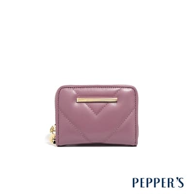 PEPPER S VIVA 羊皮卡零包 - 紫絨色