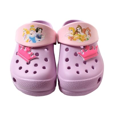 魔法Baby 女童鞋 台灣製迪士尼公主授權正版Q彈晴雨休閒洞洞鞋 sd3395