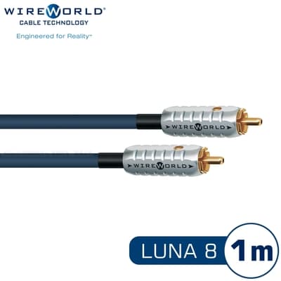 WIREWORLD LUNA 8 RCA音響訊號線 (LUI/月亮) – 1M