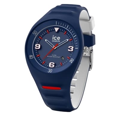 Ice Watch P. LECLERCQ系列 42mm 3H-藍白矽膠錶帶