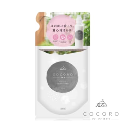 日本FaFa-COCORO-抗菌消臭濃縮柔軟精補充包-480ml