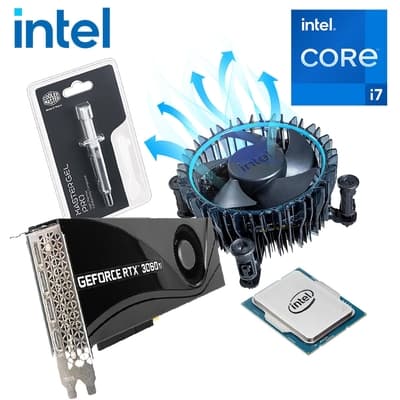Intel i7-13700F 處理器+iStyle散熱膏+RTX3060TI 8G