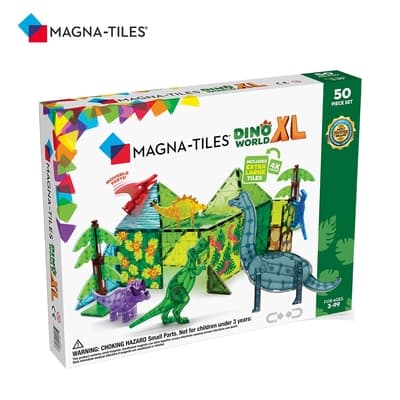 Magna-Tiles磁力積木-恐龍世界 XL 50片