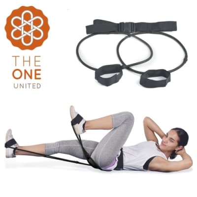 【The One】瑜珈健身 專業臀腿阻力訓練器-40磅(黑色)
